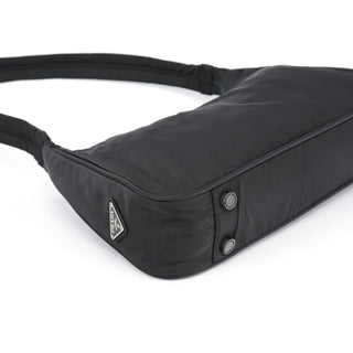 Prada Black Tessuto Hobo Shoulder Bag