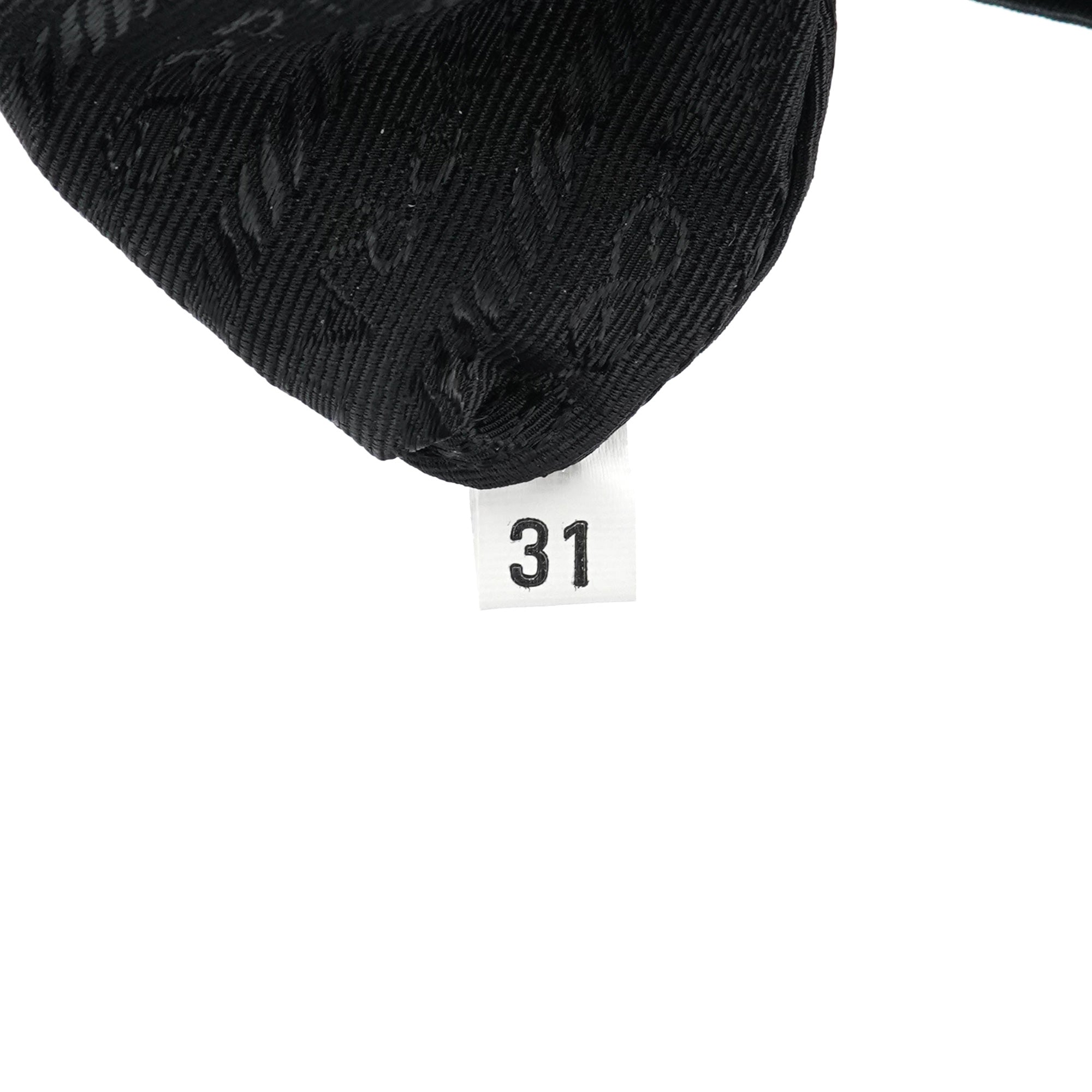 Prada Black Tessuto Impuntu Chain Tote Bag