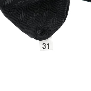Prada Black Tessuto Impuntu Chain Tote Bag