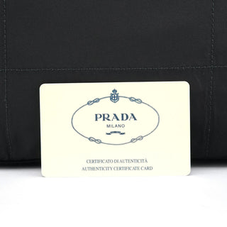 Prada Black Tessuto Impuntu Chain Tote Bag
