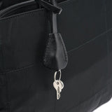 Prada Black Tessuto Impuntu Chain Tote Bag
