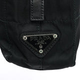 Prada Black Tessuto Impuntu Chain Tote Bag