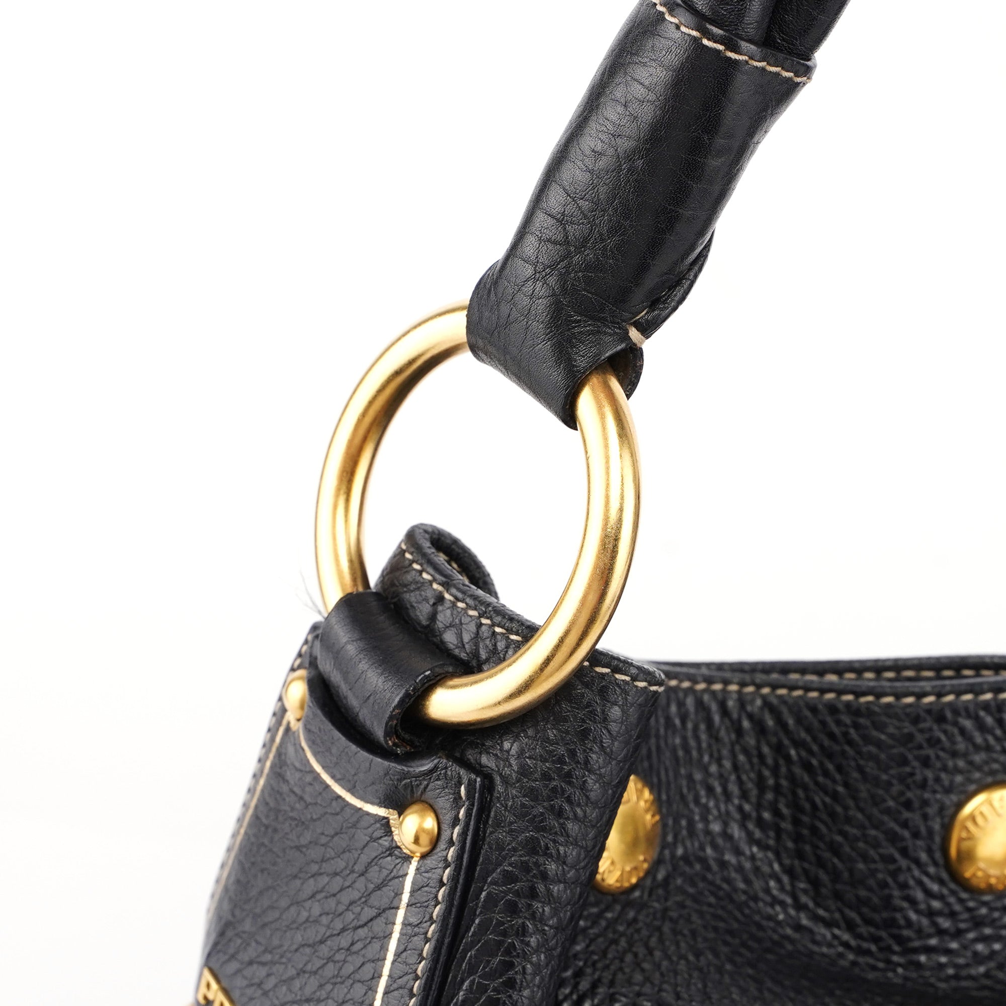 Prada Black Tessuto Knot Leather Handle Bag