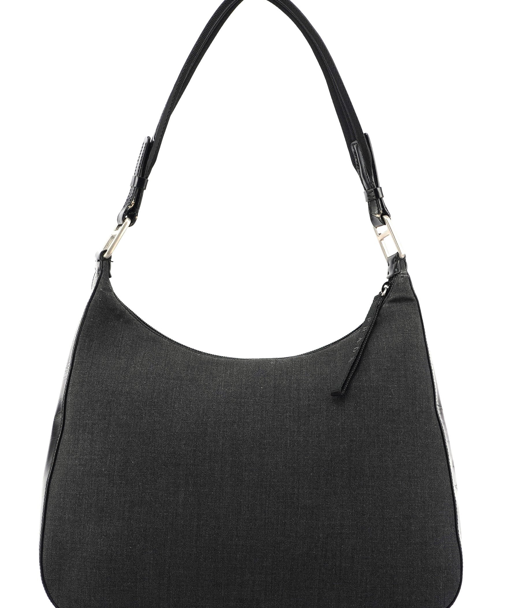 Prada Black Tessuto Leather Shoulder Bag