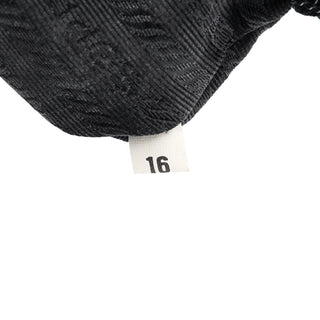 Prada Black Tessuto Metal Nylon Top Handle Bag