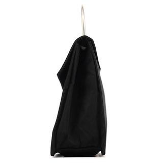 Prada Black Tessuto Metal Nylon Top Handle Bag