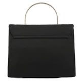 Prada Henkeltasche Tessuto Metal aus schwarzem Nylon