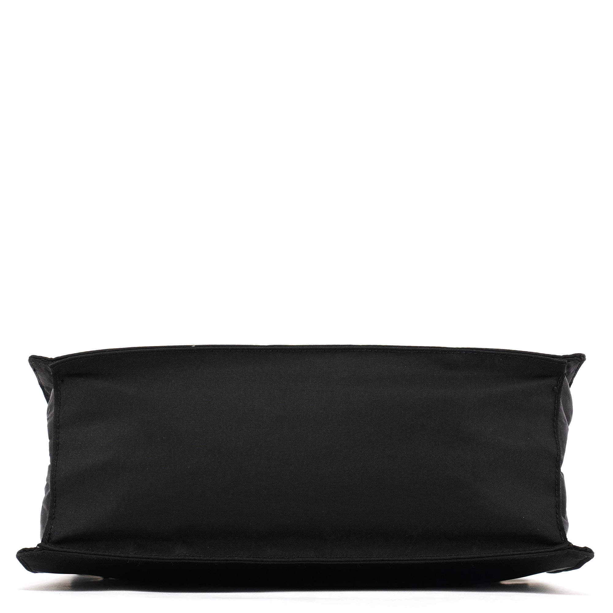 Prada Henkeltasche Tessuto Metal aus schwarzem Nylon