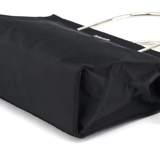 Prada Black Tessuto Metal Nylon Tote Bag