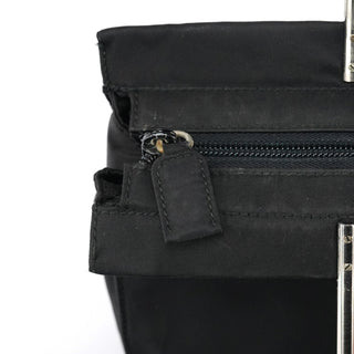 Prada Black Tessuto Metal Nylon Tote Bag
