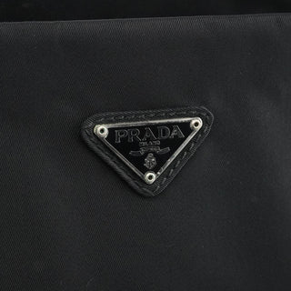 Prada Black Tessuto Metal Nylon Tote Bag
