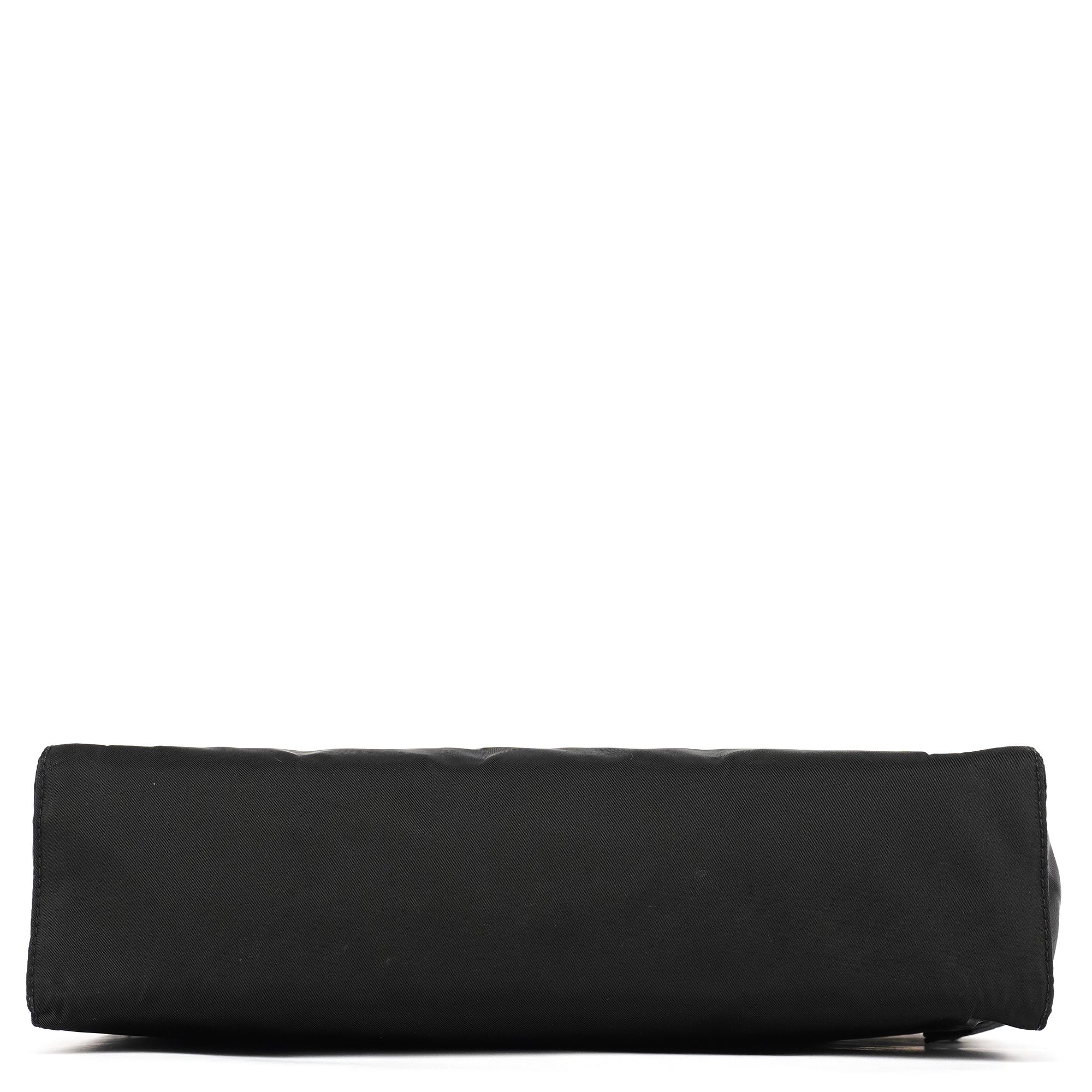 Prada Black Tessuto Metal Nylon Tote Bag