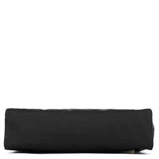Prada Black Tessuto Metal Nylon Tote Bag