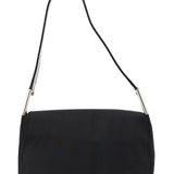 Prada Black Tessuto Metal Shoulder Bag