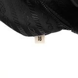 Prada Black Tessuto Metal Top Handle Bag