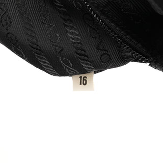 Prada Black Tessuto Metal Top Handle Bag