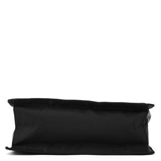 Prada Black Tessuto Metal Top Handle Bag