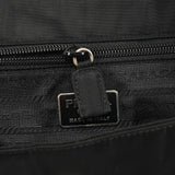 Prada Black Tessuto Metal Top Handle Bag