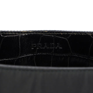 Prada Black Tessuto Metallo B8434