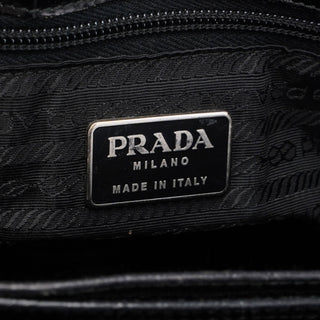 Prada Black Tessuto Metallo B8434