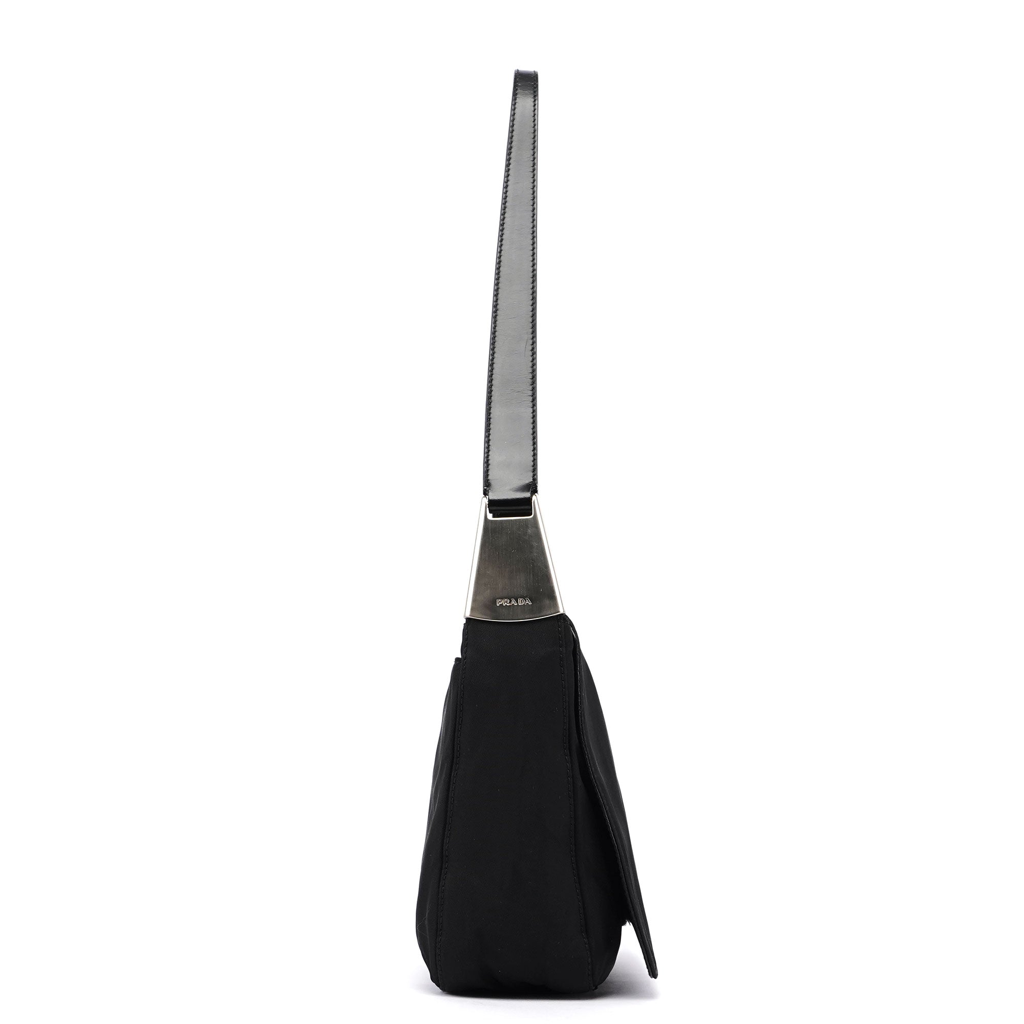 Prada Sac hobo Tessuto Metallo en nylon noir