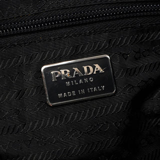 Prada Black Tessuto Metallo Shoulder Bag