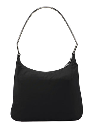 Prada Black Tessuto Metallo Shoulder Bag