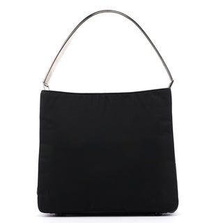 Prada Black Tessuto Metallo Shoulder Bag