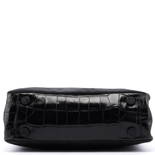 Prada Black Tessuto Metallo Shoulder Bag