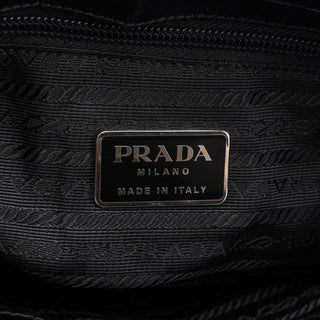 Prada Black Tessuto Metallo Shoulder Bag