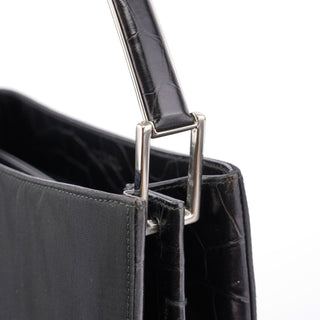 Prada Black Tessuto Metallo Shoulder Bag