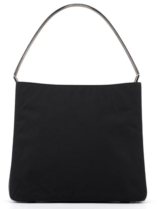 Prada Black Tessuto Metallo Shoulder Bag