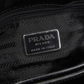 Prada Black Tessuto Metallo Shoulder Bag