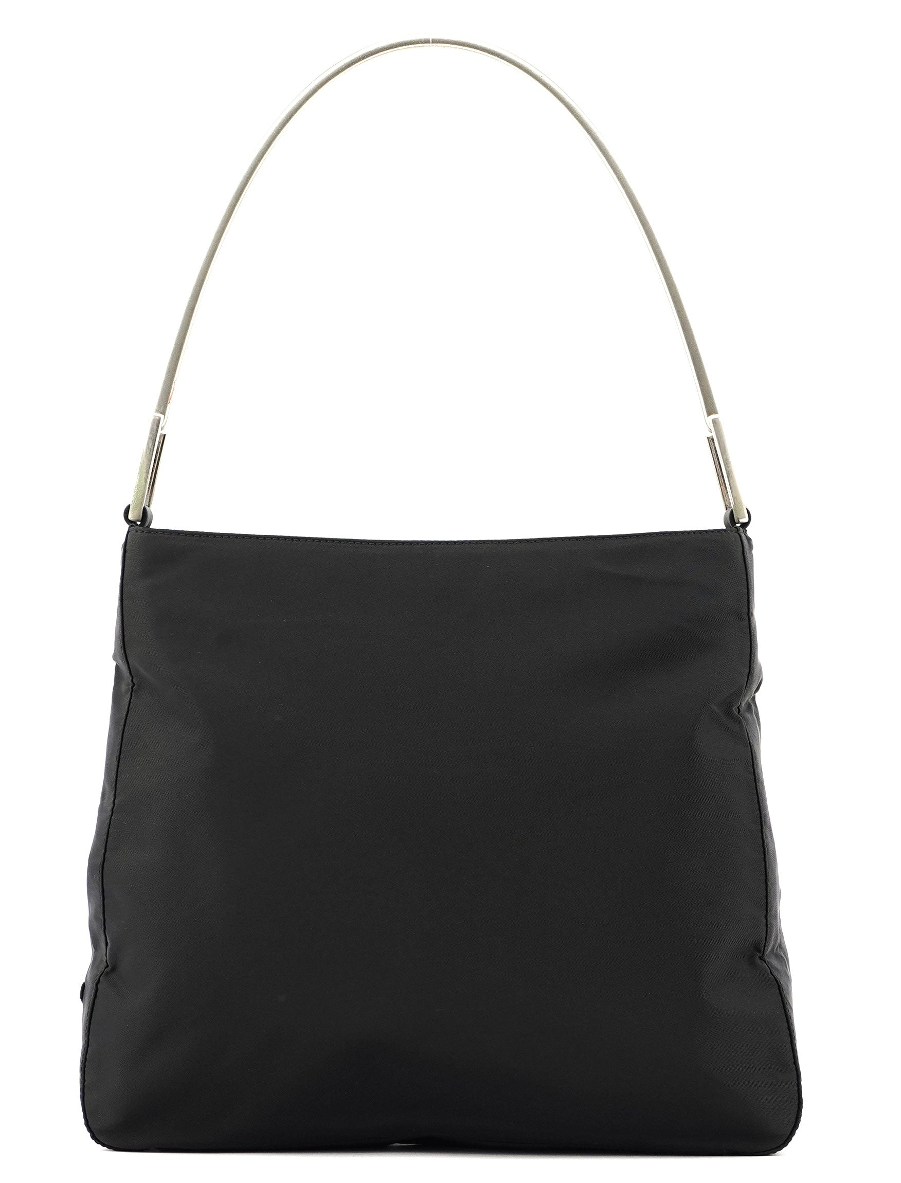 Prada Black Tessuto Metallo Shoulder Bag