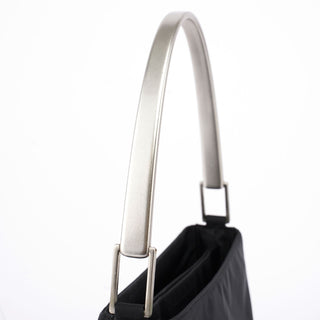 Prada Black Tessuto Metallo Shoulder Bag