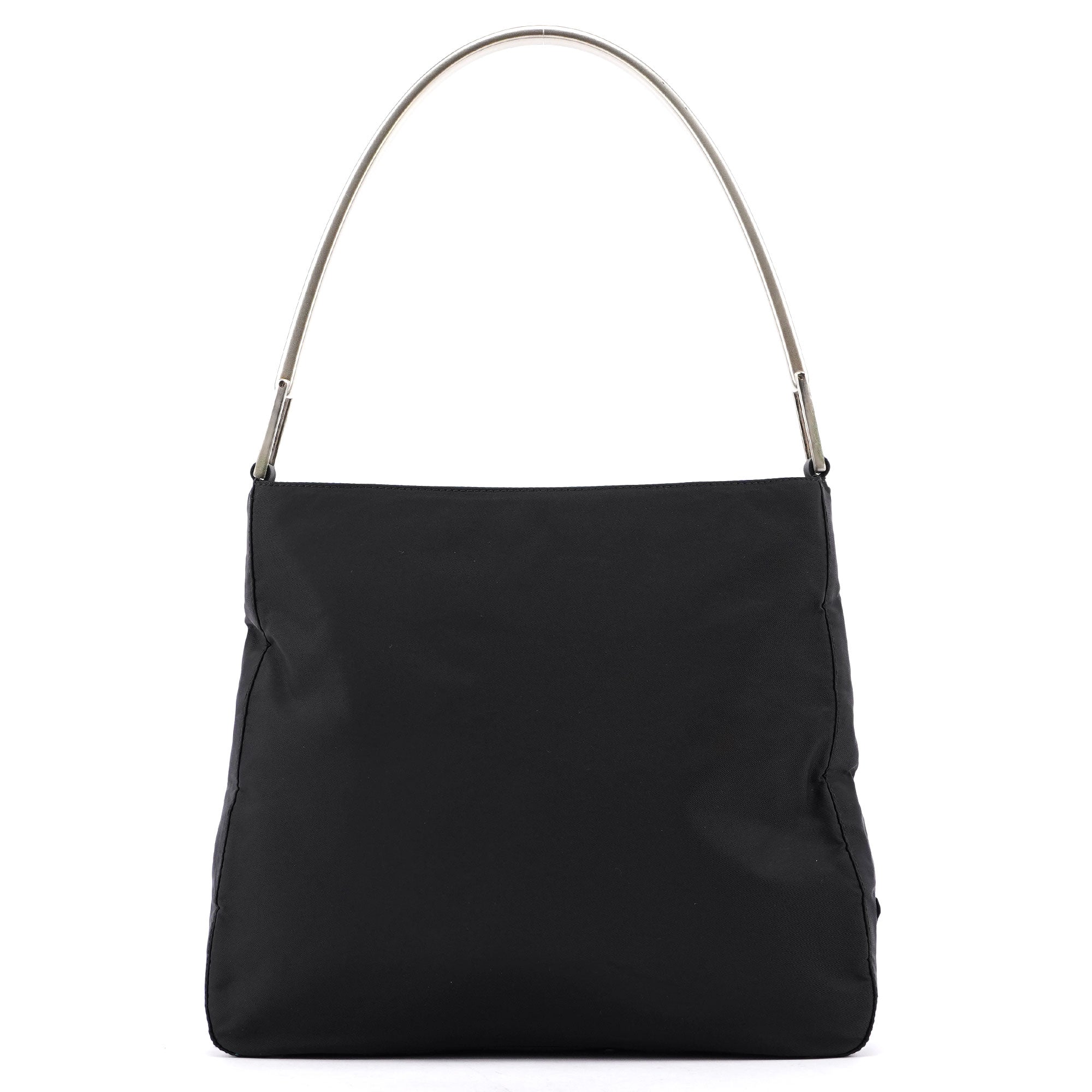 Prada Black Tessuto Metallo Shoulder Bag