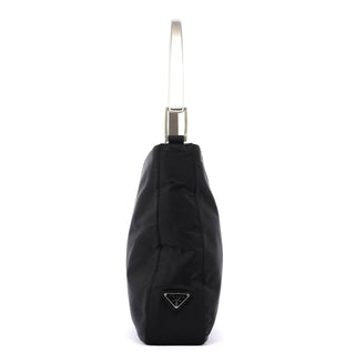 Prada Black Tessuto Metallo Shoulder Bag