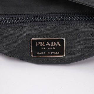 Prada Black Tessuto Metallo Shoulder Bag