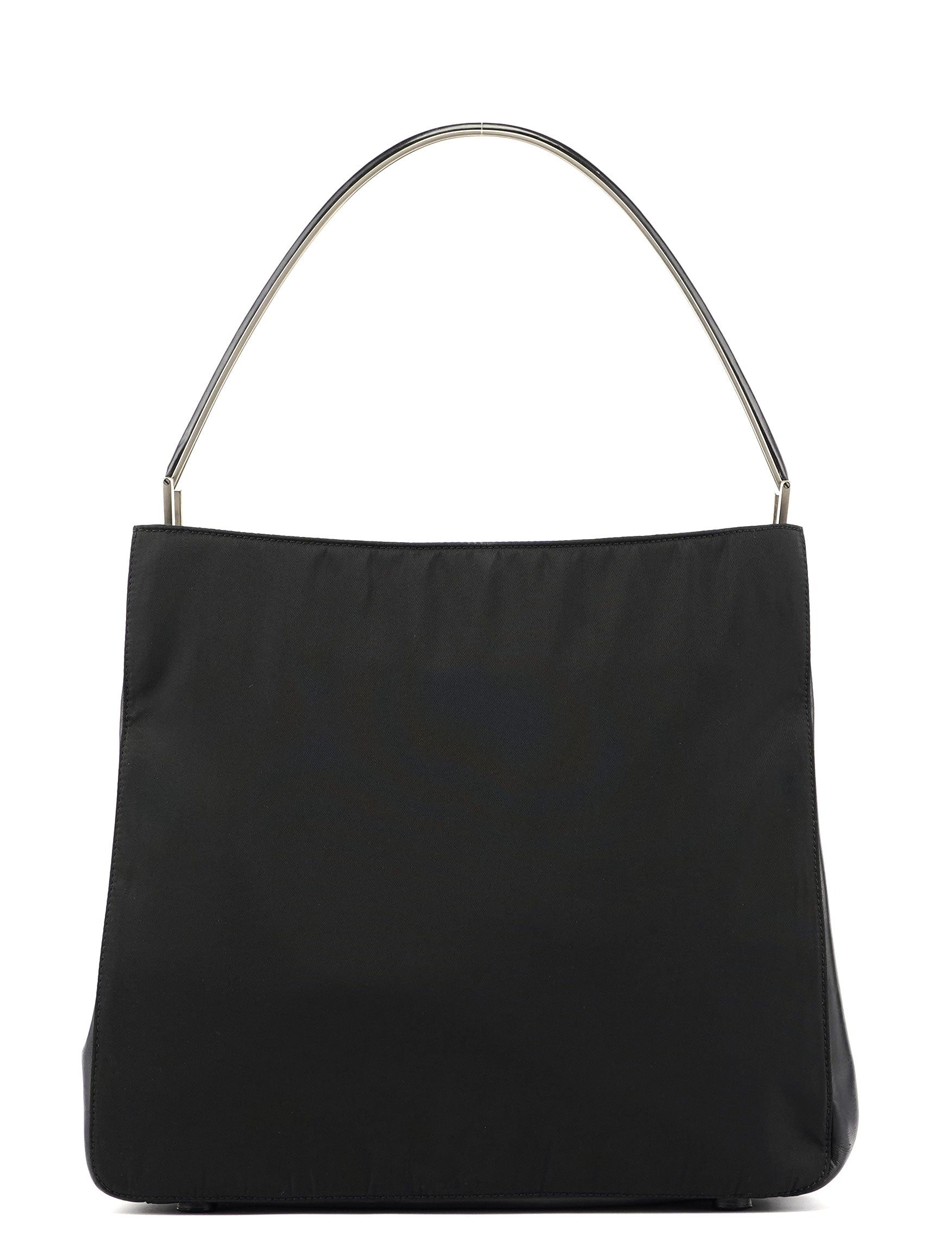 Prada Black Tessuto Metallo Shoulder Bag