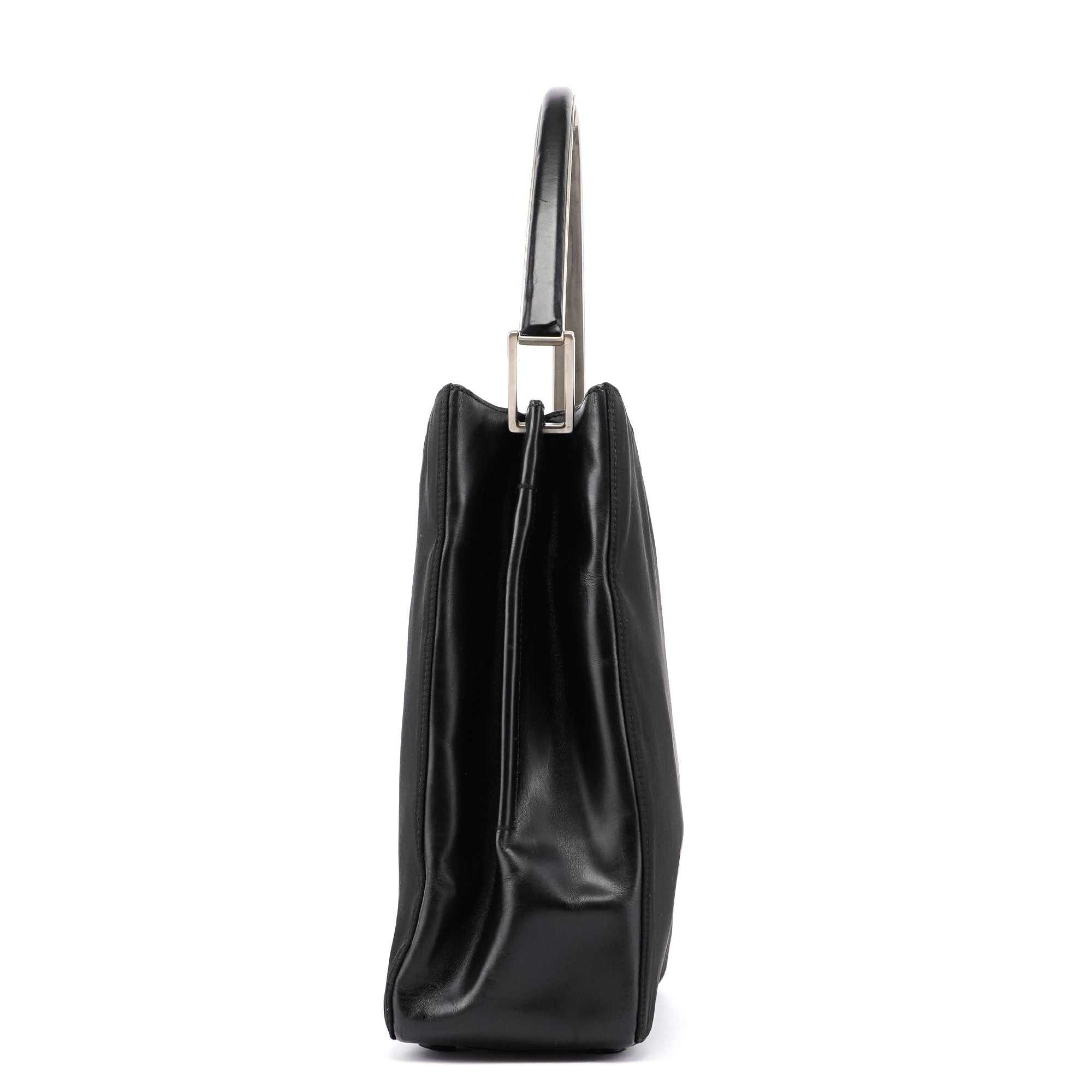 Prada Black Tessuto Metallo Shoulder Bag