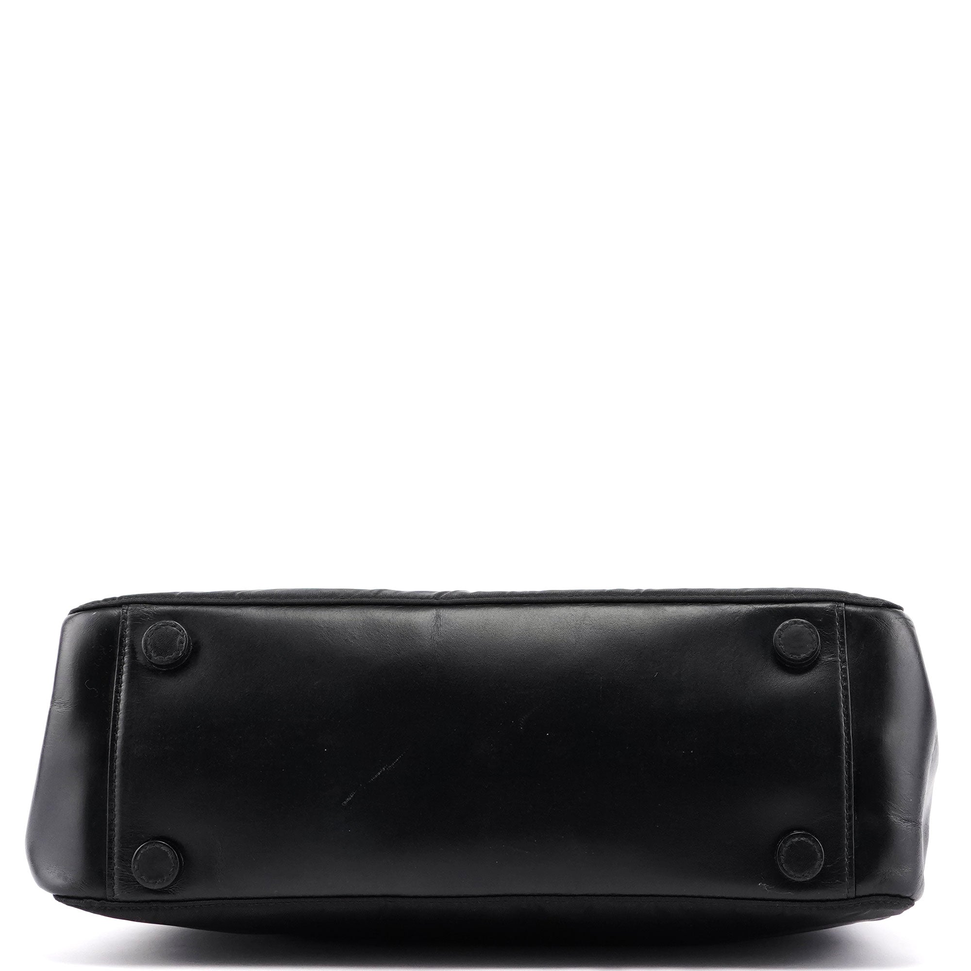 Prada Black Tessuto Metallo Shoulder Bag