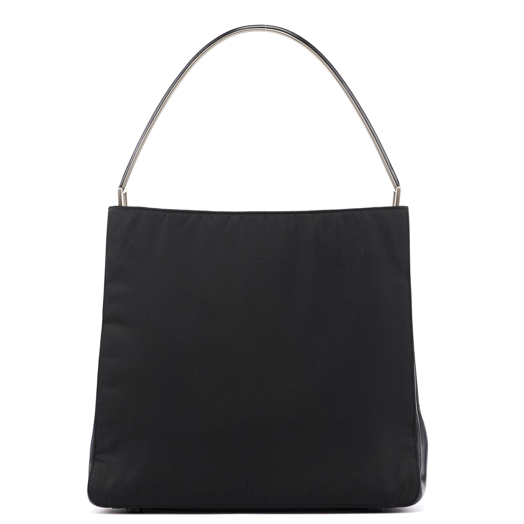 Prada Black Tessuto Metallo Shoulder Bag