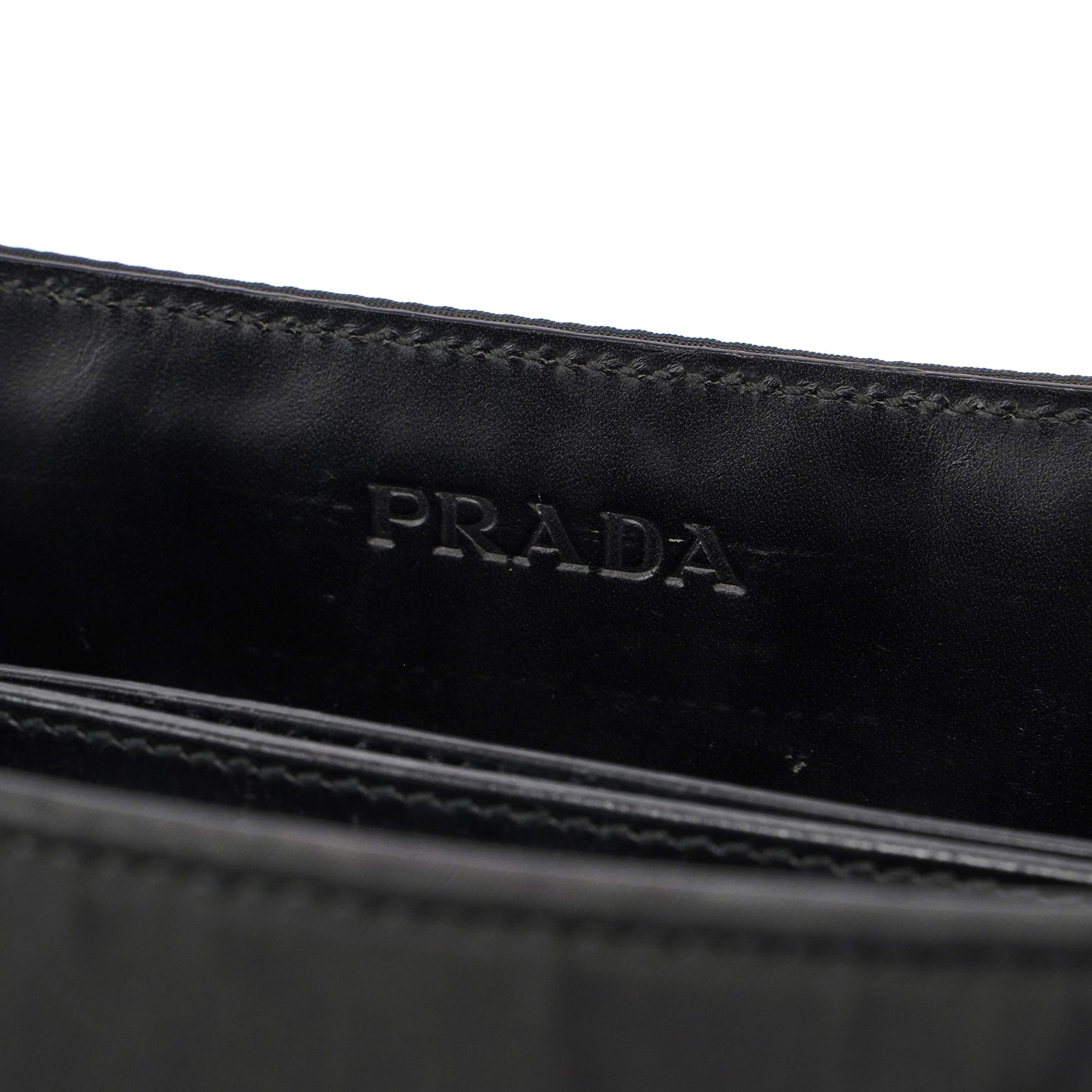 Prada Black Tessuto Metallo Shoulder Bag