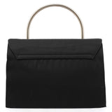 Prada Black Tessuto Metallo Top Handle Bag