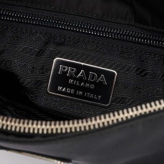 Prada Black Tessuto Mini Hobo Bag