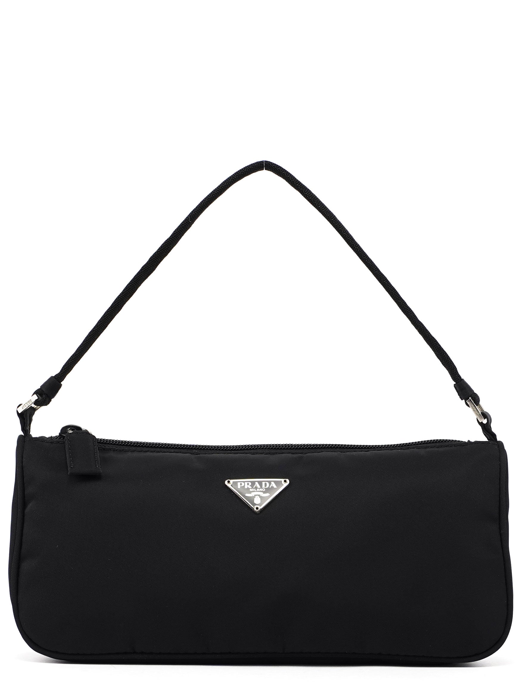 Prada Black Tessuto Mini Hobo Bag