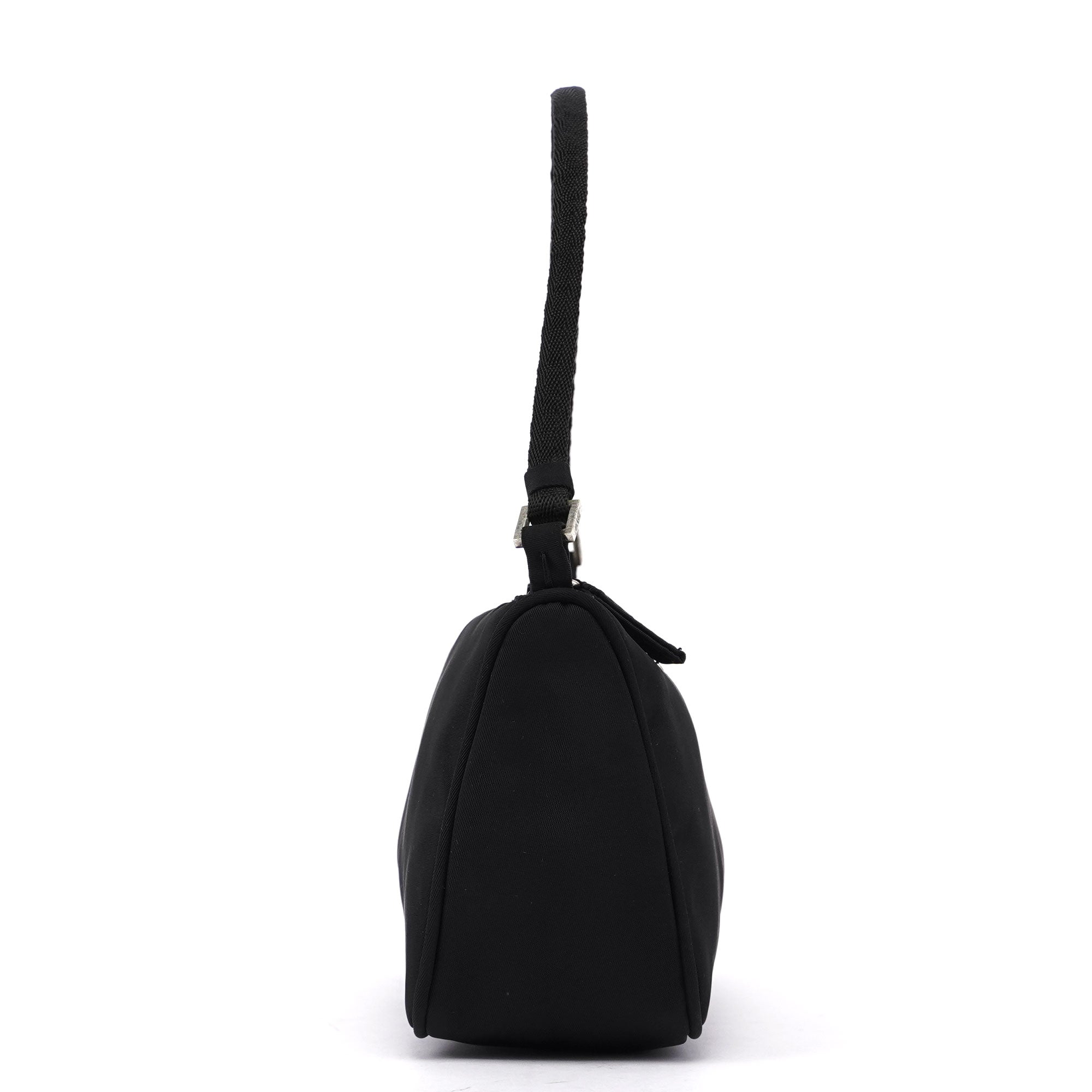 Prada Black Tessuto Mini Hobo Bag