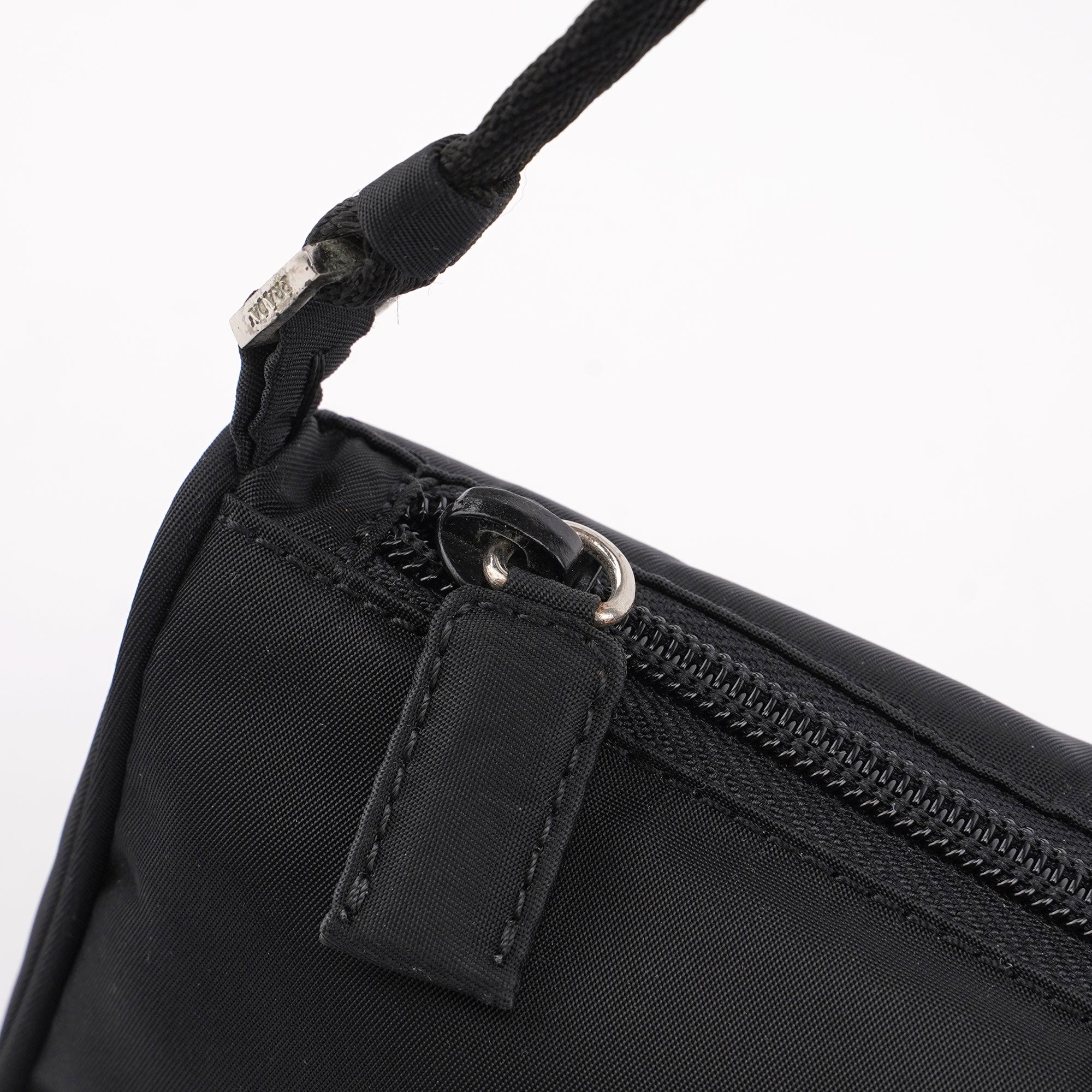 Prada Black Tessuto Mini Hobo Bag