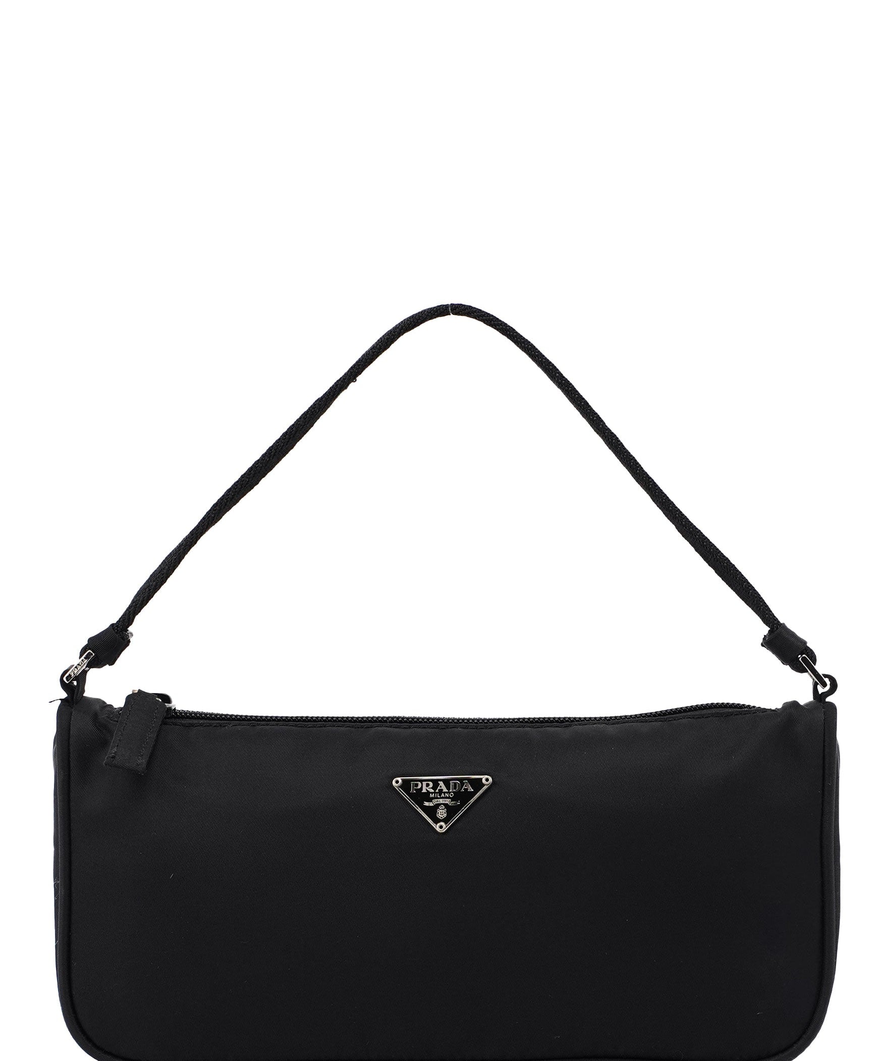 Prada Black Tessuto Mini Hobo Bag