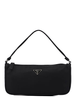 Prada Black Tessuto Mini Hobo Bag